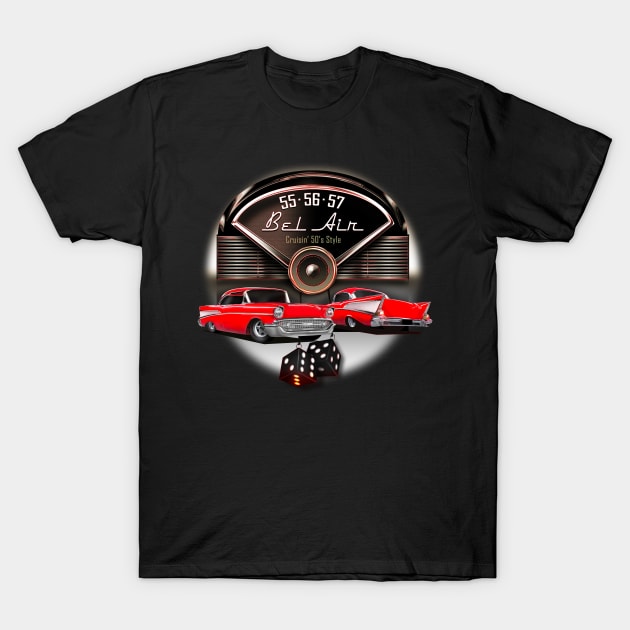 Chevy Bel Air 57 T-Shirt by hardtbonez